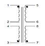 Schematic - PC Mount Flat Pack™ Power Transformers (FP56-850)