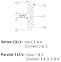 Schematic - Chassis Mount Quick Pack™ Power Transformers (FD4-10)